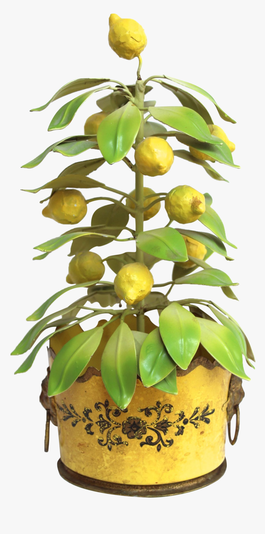 Italian Tole Lemon Tree Topiary On Chairish , Png Download - Lemon Tree Transparent, Png Download