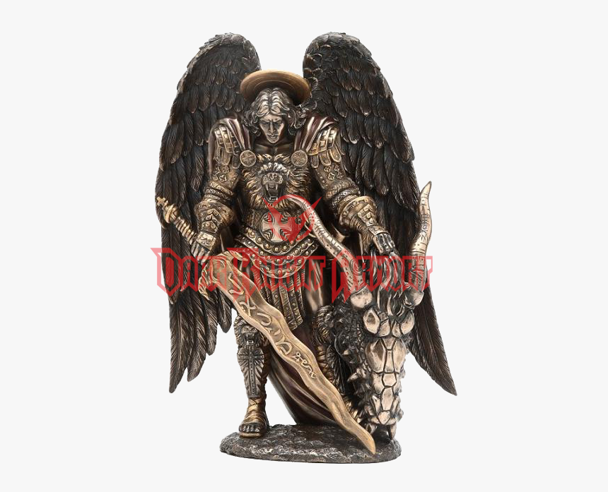 Michael Lucifer Patron Saint Archangel - Saint Michael Killing Dragon, HD Png Download
