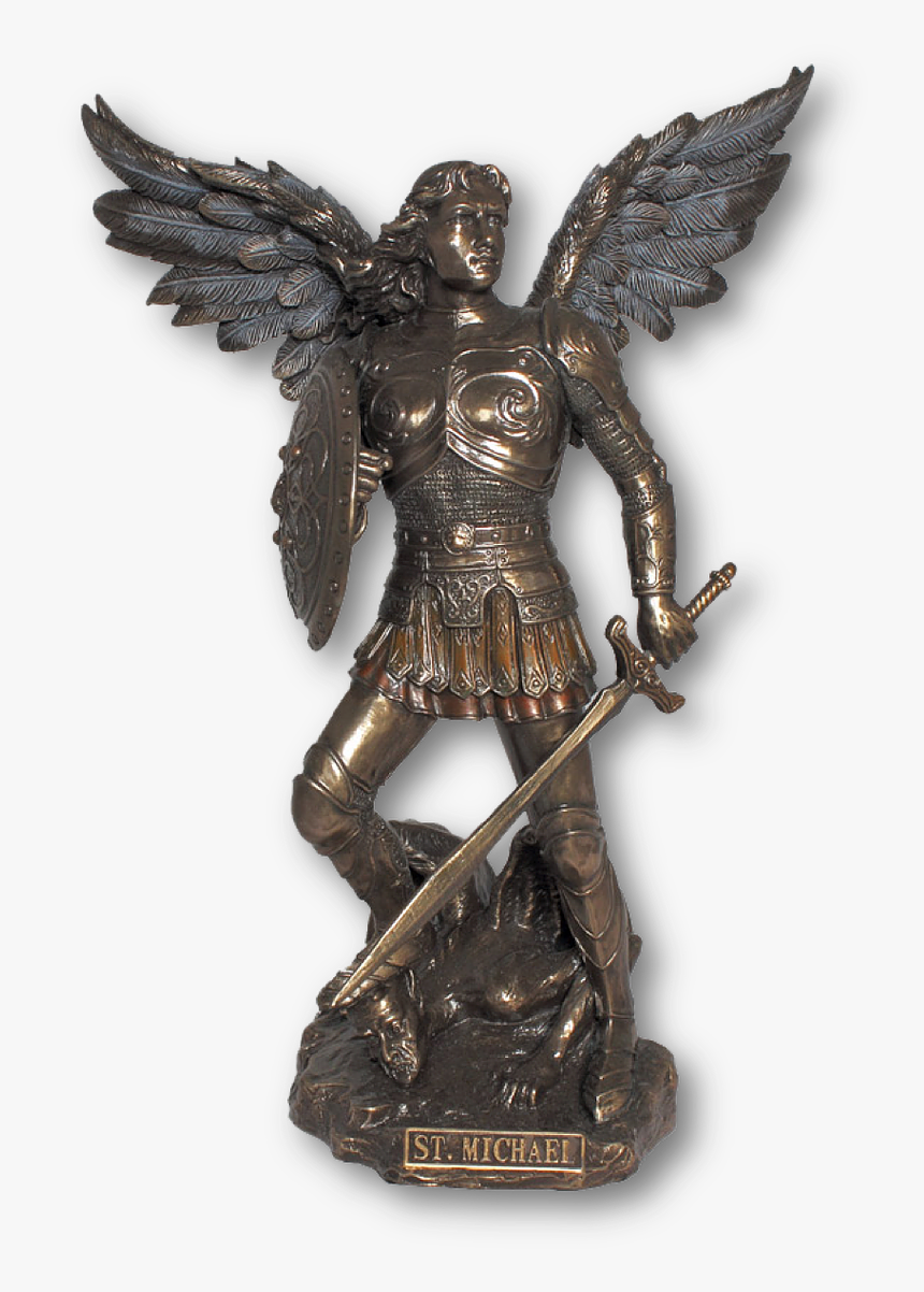 Archangel Michael Statue, HD Png Download