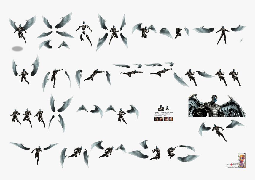 Click For Full Sized Image Angel - Archangel Marvel Avengers Alliance, HD Png Download