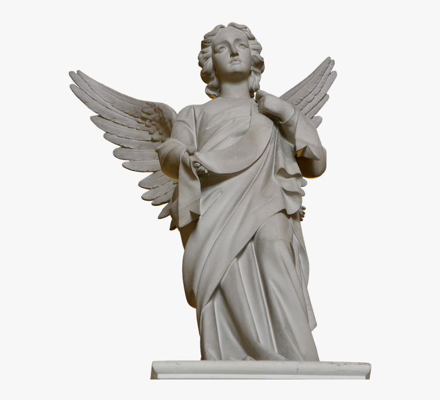 Angel, Sculpture, Wing, Stone, Art, Cemetery, Figure - Escultura Png, Transparent Png