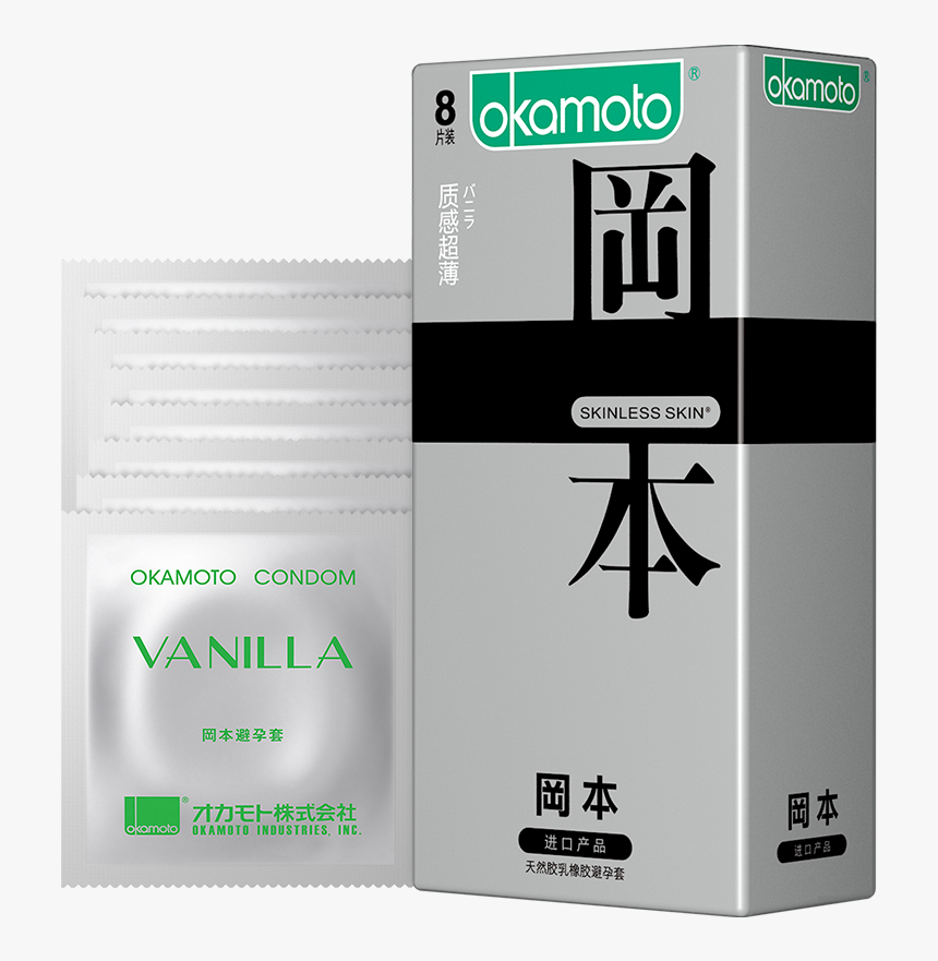 Okamoto Ultra-thin Condoms Are Available In Skin Texture - Okamoto Skinless Skin, HD Png Download