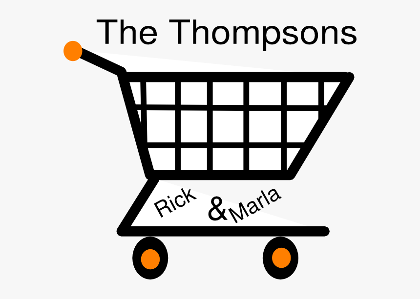 Shopping Cart Clipart Black And White Png - Grocery Store Clipart Symbol, Transparent Png