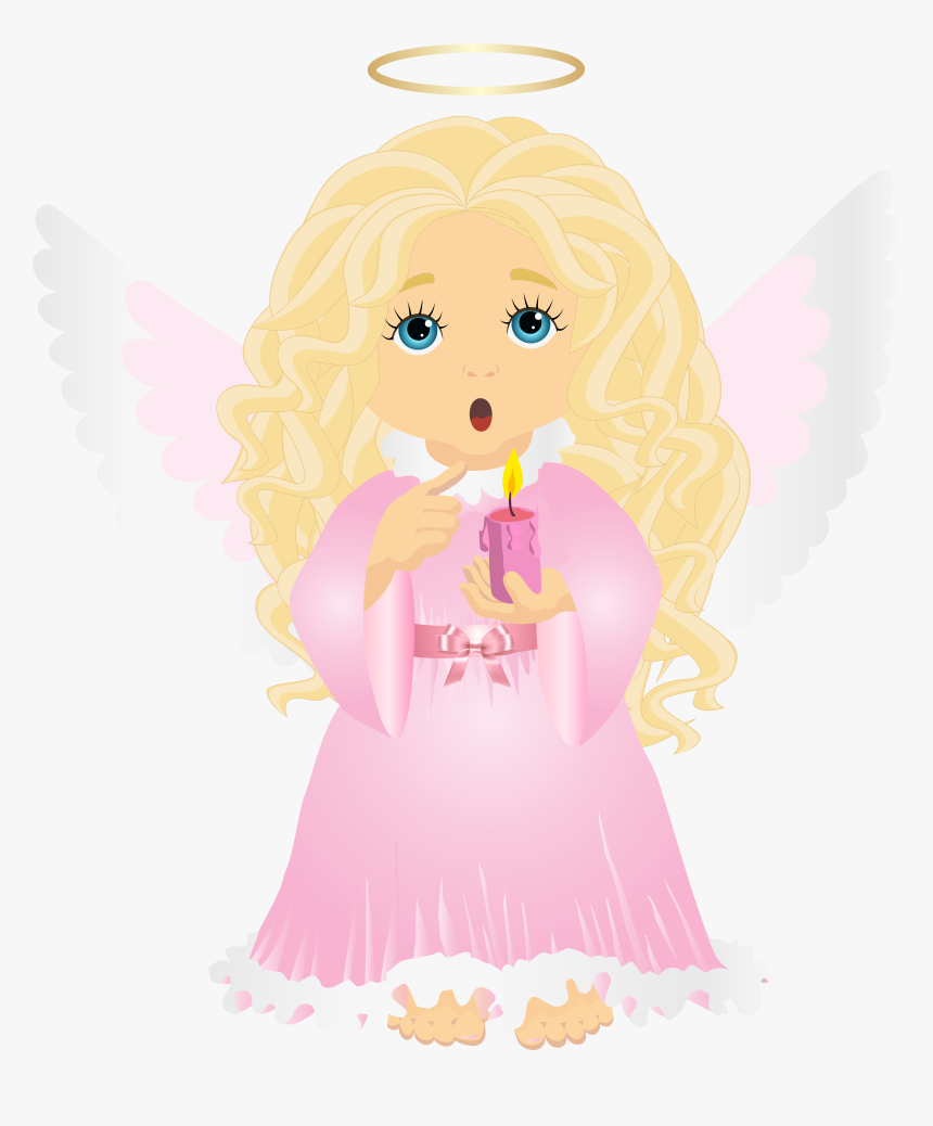 Cute Blonde With Candle, HD Png Download