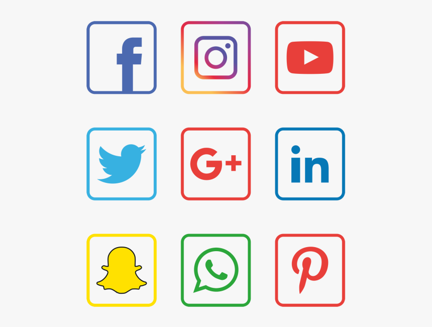 Black Social Media Logo Png, Transparent Png