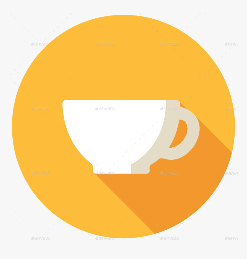 Flat Icon Coffee Cup, HD Png Download