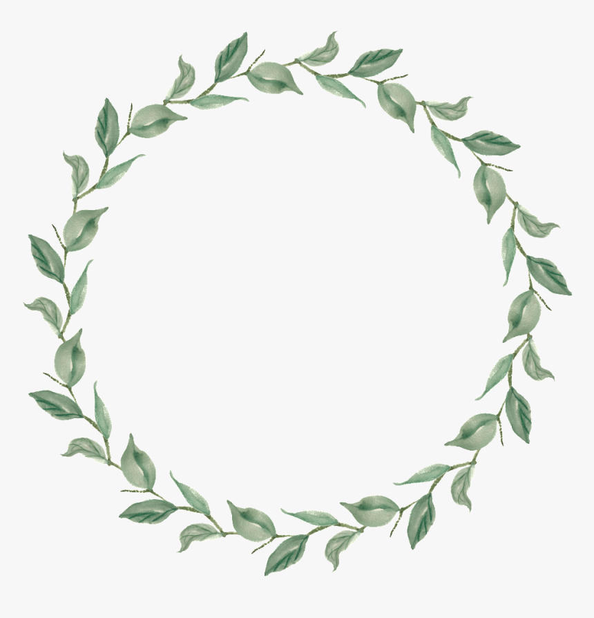 Flying Leaf Circle Transparent Decorative - Flower Garland Garland Png, Png Download