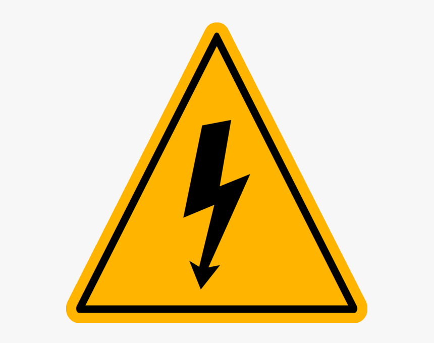 Electricity Hazard Sign High Safety Voltage Clipart - Safety Signs High Voltage, HD Png Download