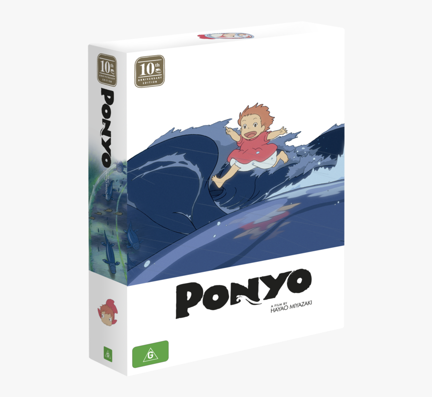 10th Anniversary Limited Edition Dvd/blu-ray Box Set - Ponyo Dvd 10, HD Png Download