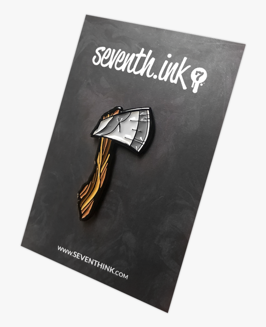 Hatchet Enamel Pin By Seventh - Graphic Design, HD Png Download