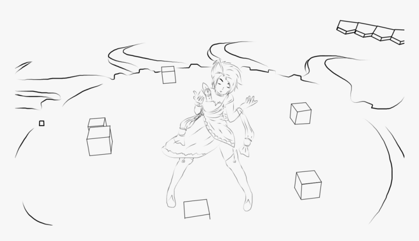 Colony Drawing Lost Png Black And White - Line Art, Transparent Png