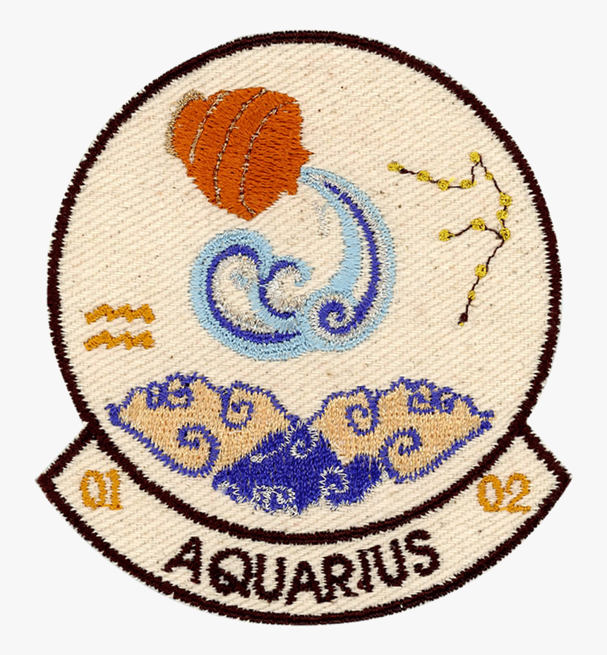 Aquarius - Patchyalater - Patches - Embroidered Patch, HD Png Download