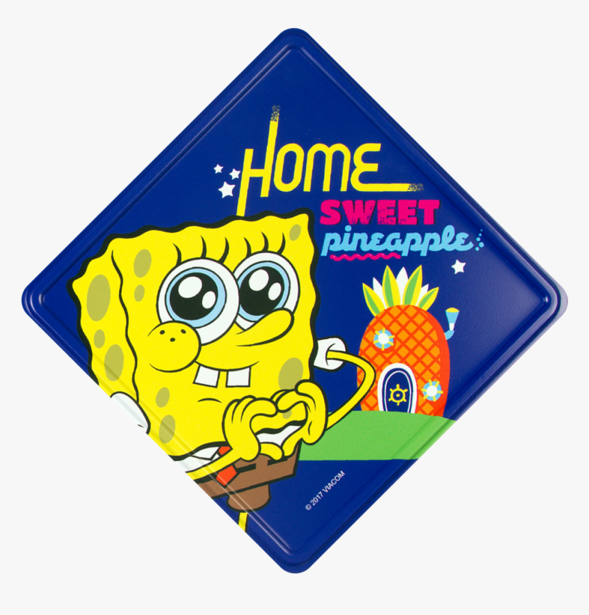 Home Sweet Pineapple Metal Door Sign - Cartoon, HD Png Download