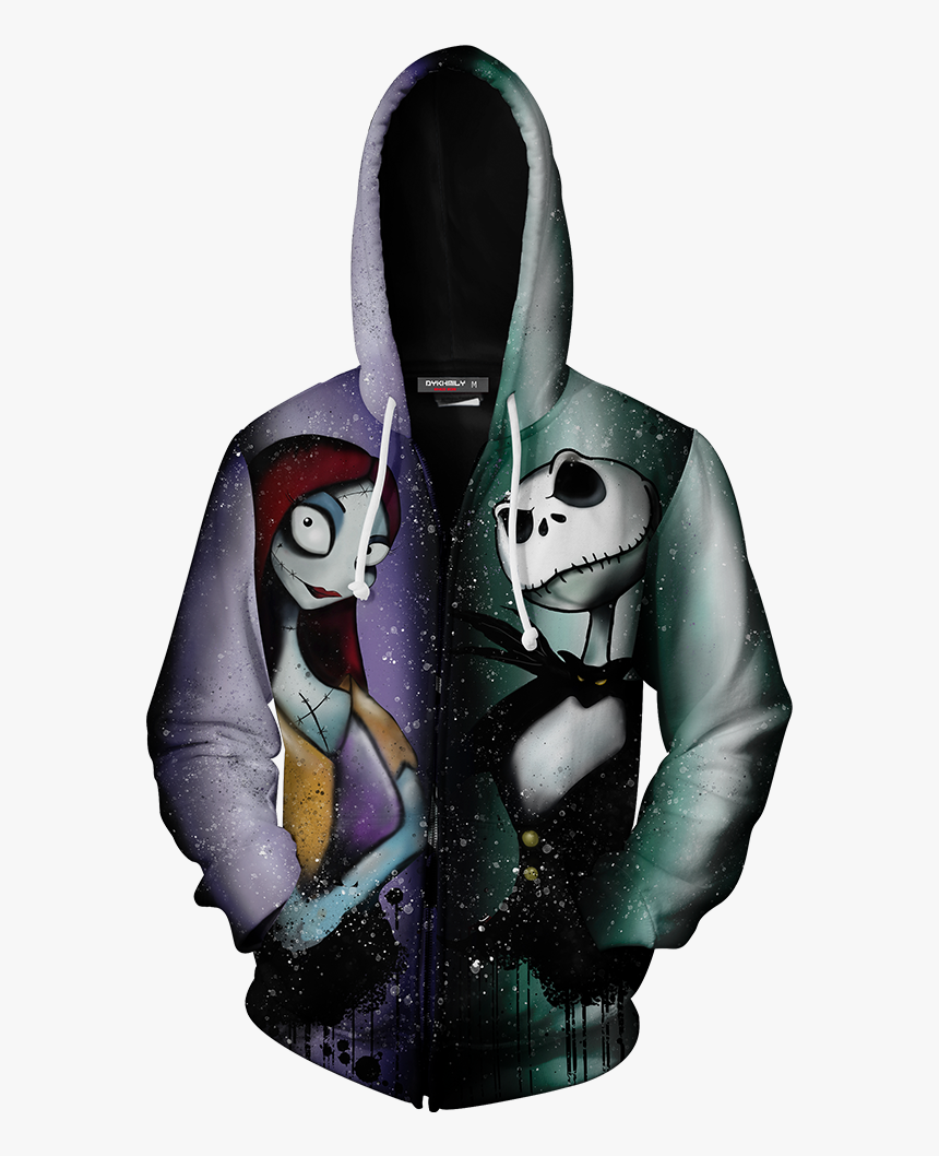 The Nightmare Before Christmas Jack & Sally Zip Up - Forever Young Egresados Buzos, HD Png Download