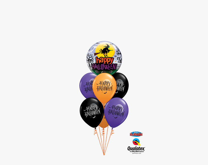 Halloween Moon & Bats Balloons - Happy Birthday Balloons For Her, HD Png Download