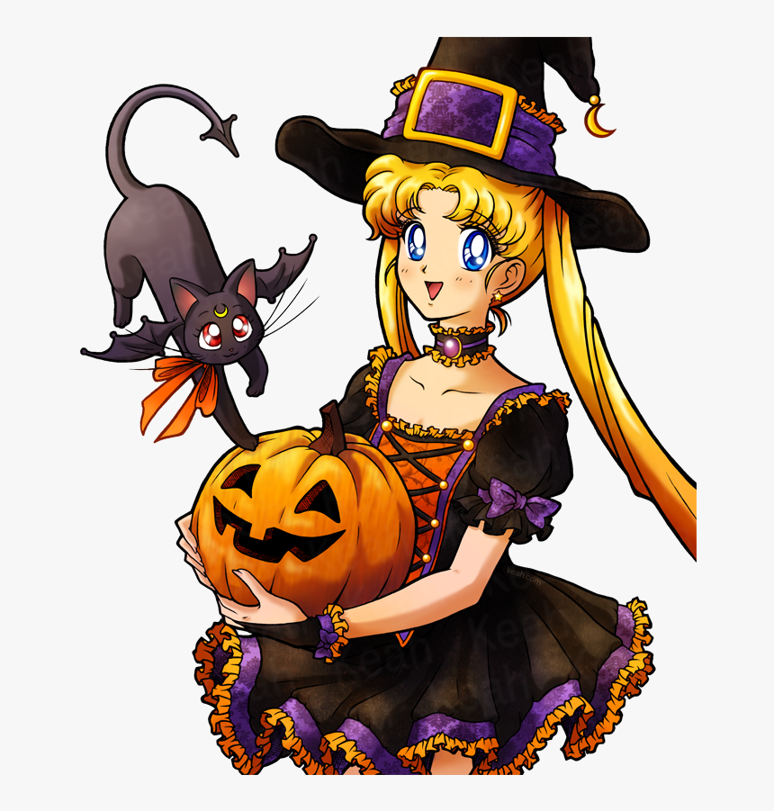 Usagi Tsukino Sailor Moon - Happy Halloween Sailor Moon, HD Png Download