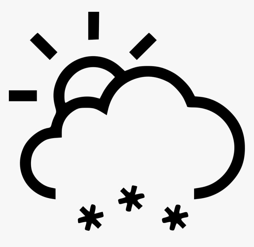 Partial Sun Snow - Sun And Rain Clip Art, HD Png Download