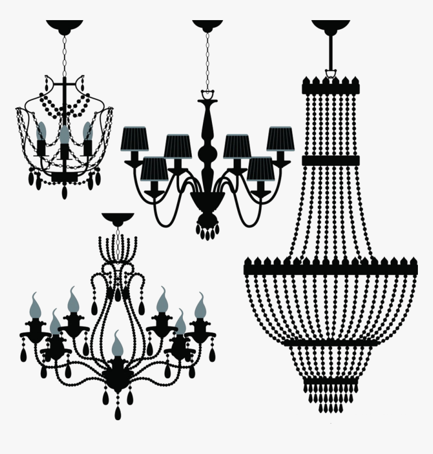 Chandelier Lighting Stock Photography Clip Art - Vector Chandelier, HD Png Download