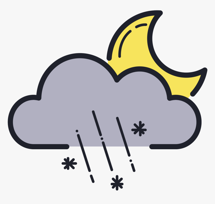 Rainy Snowy Night Icon - Icon, HD Png Download
