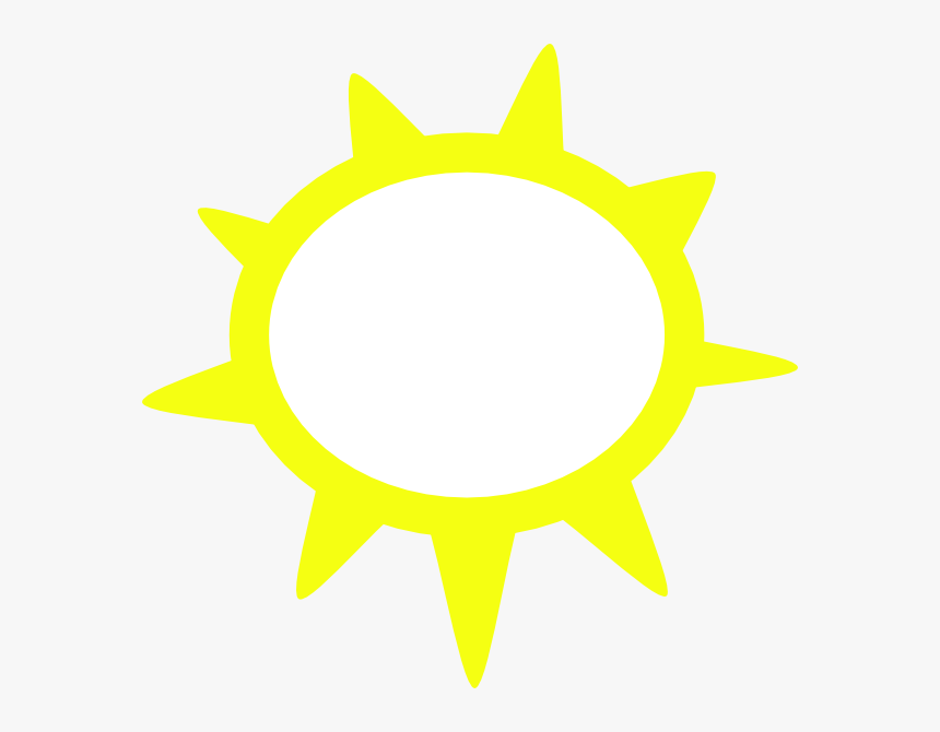 Sunny Weather Symbols Svg Clip Arts - Weather Symbols Sun, HD Png Download