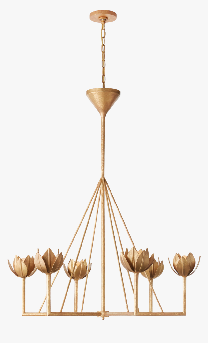 Gold Leaf Chandelier, HD Png Download