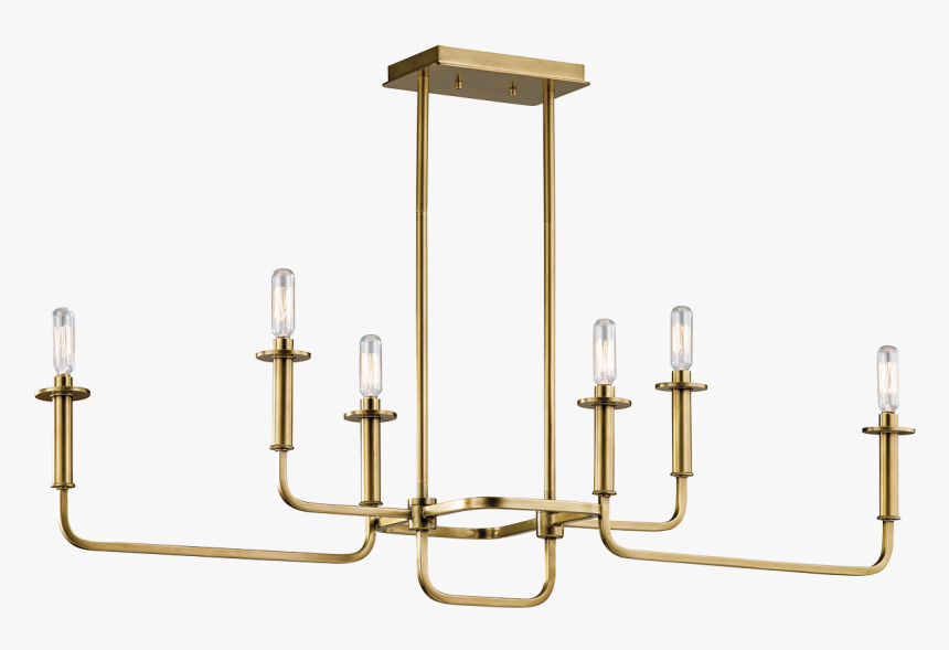 Alden 6 Light Linear Chandelier In Nbr Dining Room - Kichler Alden, HD Png Download