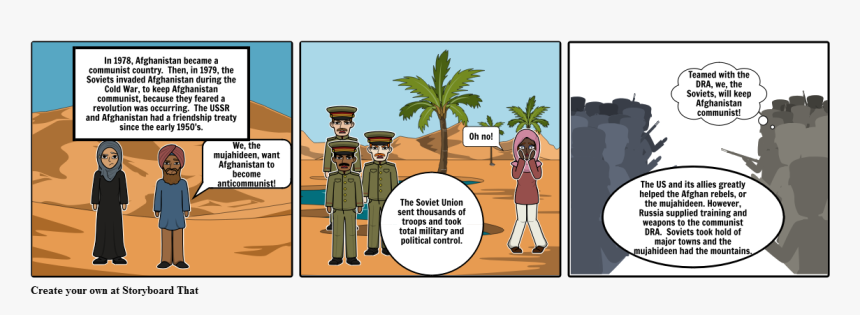 Soviet Invasion Of Afghanistan Storyboard, HD Png Download