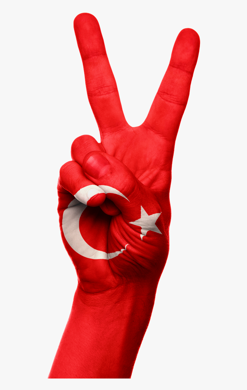 Turkey Flag Hand Png, Transparent Png
