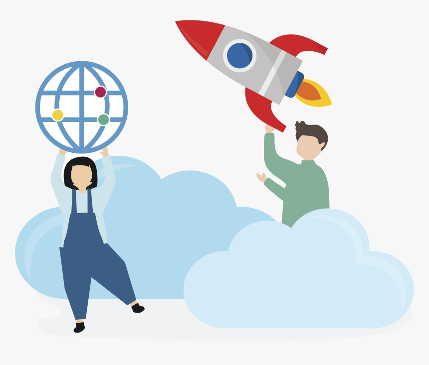 It Harnesses Different Social Communication To Transfer - Science Rocket Cartoon, HD Png Download