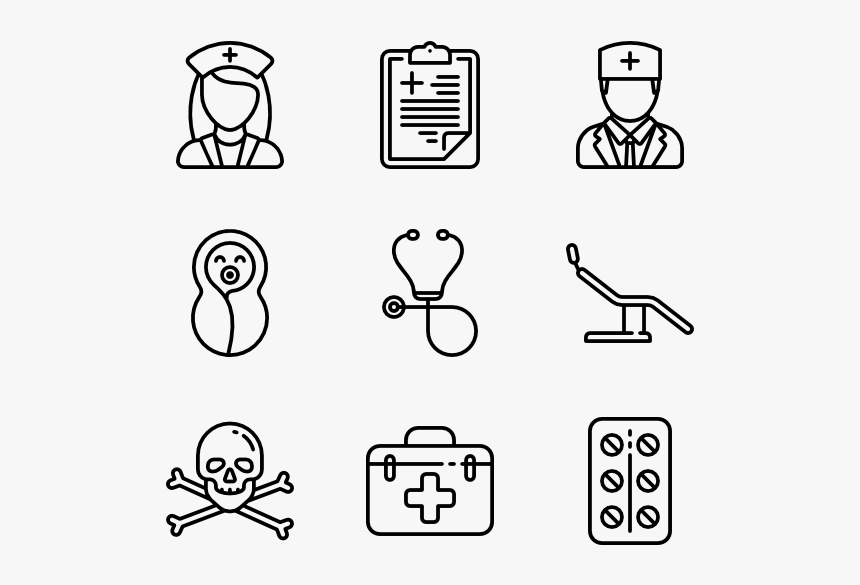 Hospital Line Craft - Fathers Day Icon Png, Transparent Png