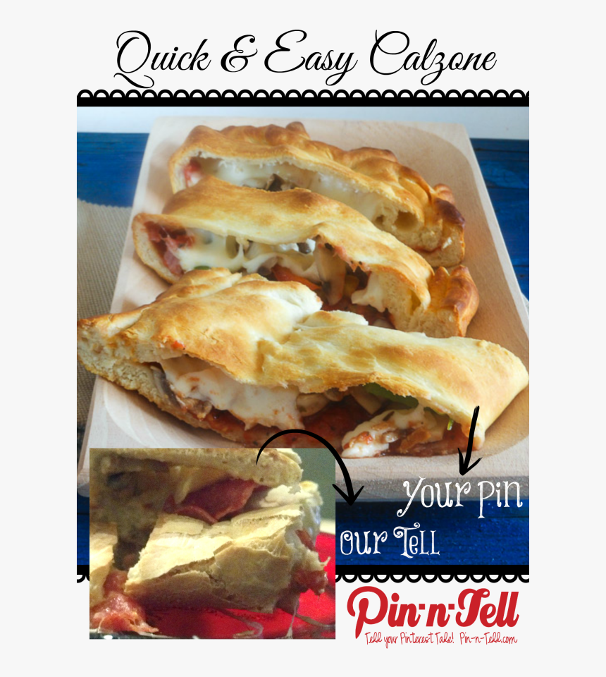 Calzone , Png Download - Fast Food, Transparent Png