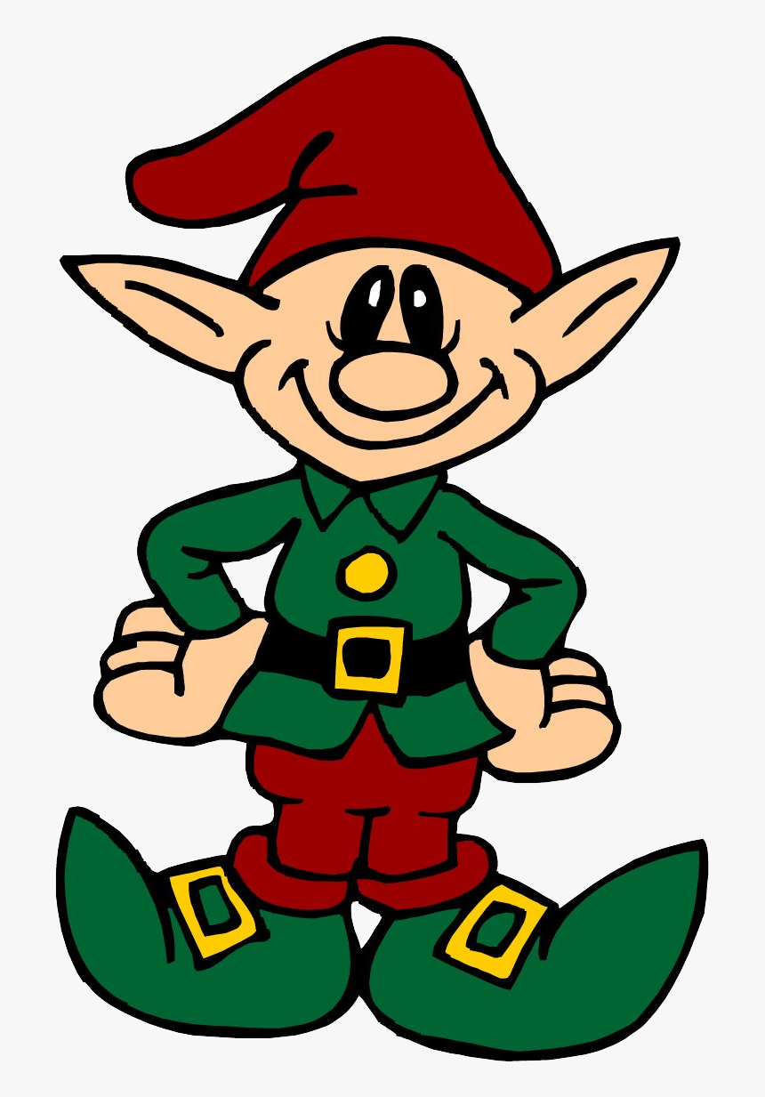 Christmas Elf Png - Christmas Elf To Colour, Transparent Png