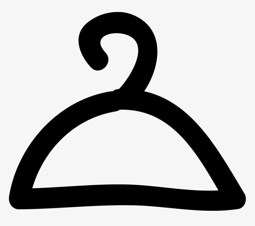 Dress Svg Hanger Png - Coat Hanger Doodle Png, Transparent Png