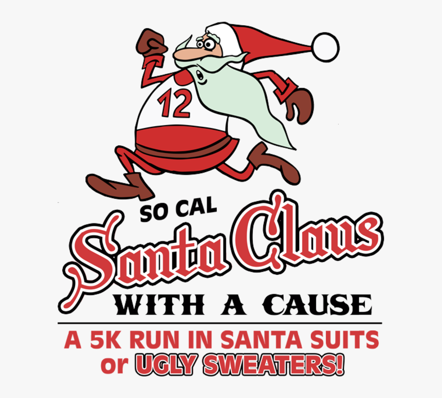 Santa Claus With A Cause 5k/10k - Santa Run 2019 Ashby, HD Png Download