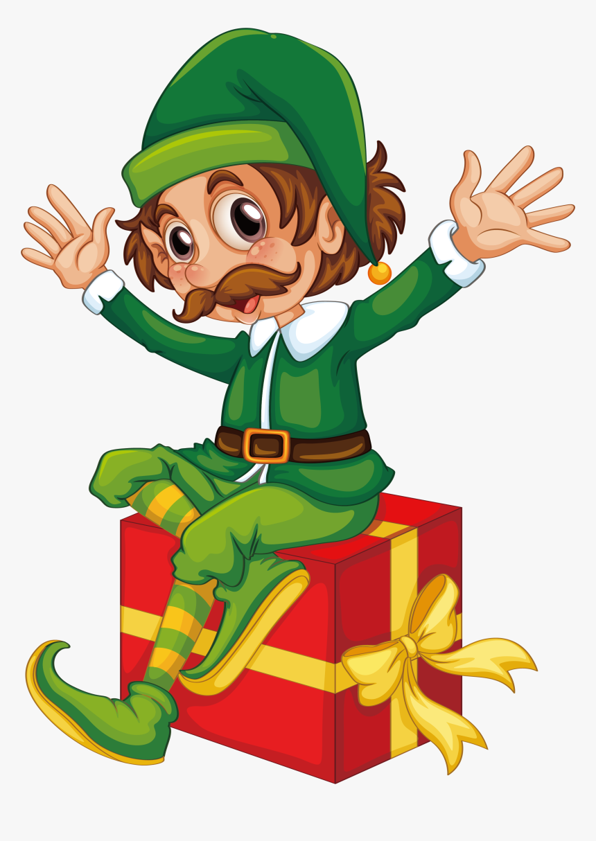 Transparent Santa Elf Clipart - Duendes De Santa Png, Png Download