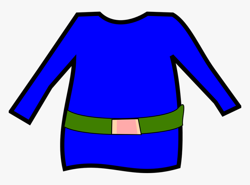 Elf, Blue, Shirt, Gnome, Dwarf, Clothing - Christmas Elf Shirt Template, HD Png Download