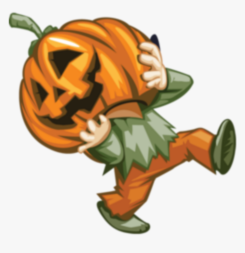 Transparent Pumpkin Head Png - Halloween Characters Vector Png, Png Download