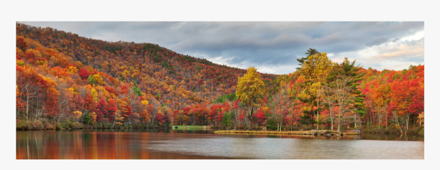 #autumn #fall #trees #reflection #background #overlay - Loch, HD Png Download