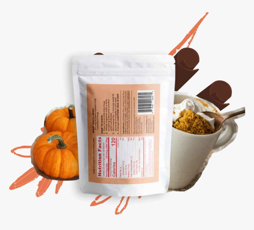 Vegan Pumpkin Spice Mug Cake - Pumpkin, HD Png Download