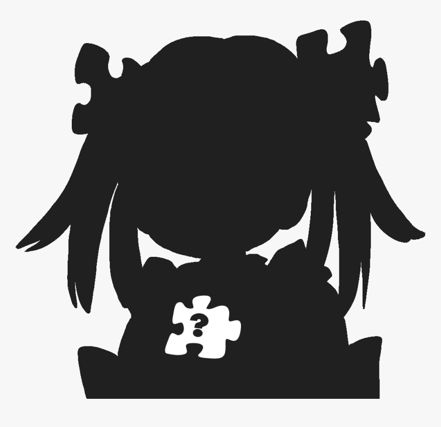 Wikipe-tan Silhouette - Anime Silhouette Png Transparent, Png Download