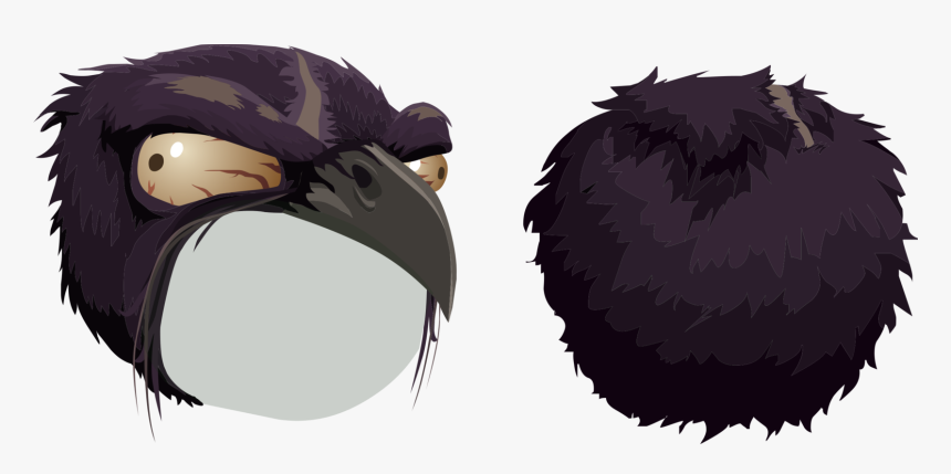 Head,black Hair,purple - Mask, HD Png Download