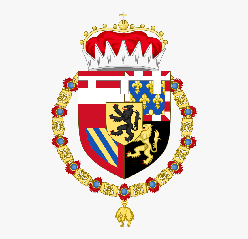 Coat Of Arms Of Charles V, Holy Roman Emperor As Heir - Coat Of Arms Of Imperial Germany, HD Png Download