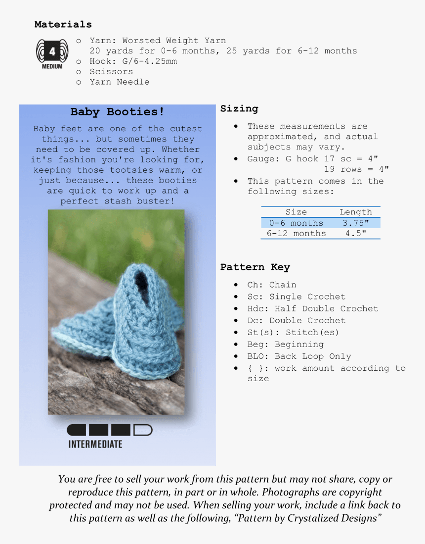 Ridged Baby Booties Crochet Pattern - Crochet, HD Png Download