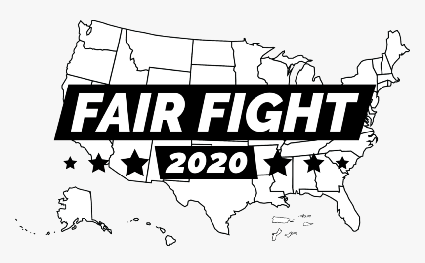 Fair Fight - High Resolution Blank Map Of The United States, HD Png Download