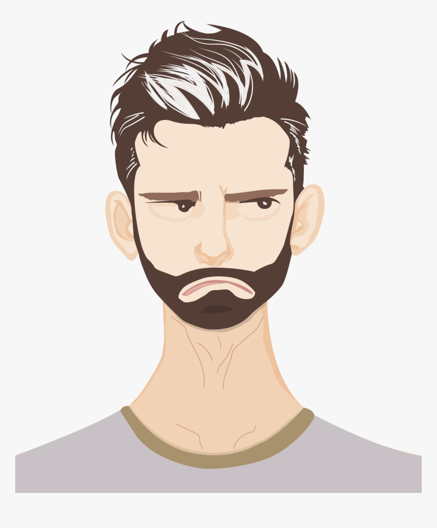 Angry And Sad Illustration, HD Png Download