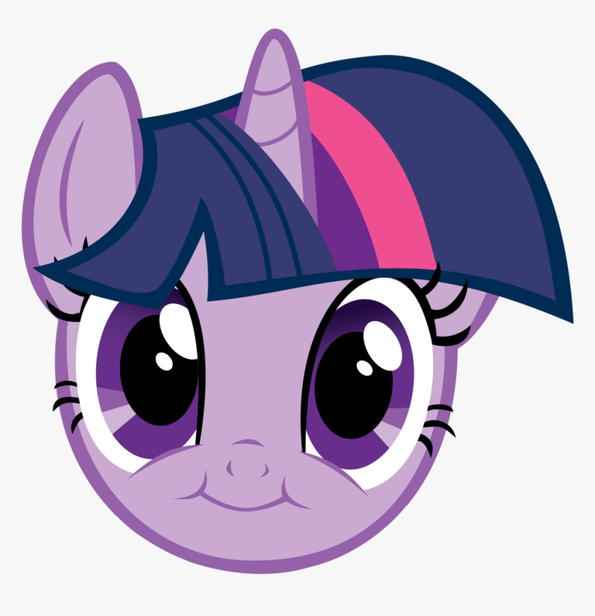 Cute, Cute Face, Face, Safe, Simple Background, Transparent - My Little Pony Twilight Sparkle Face, HD Png Download