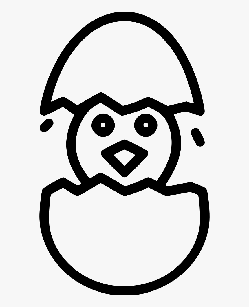 Chicken Chickling Hatch Cute Egg - Chicken Egg Icon Png, Transparent Png