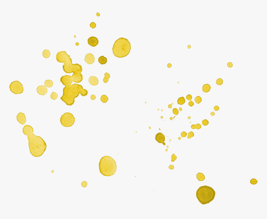 Gold Paint Splatter Transparent Background, HD Png Download