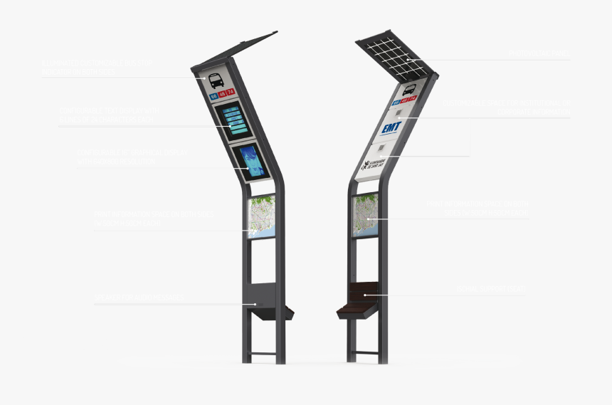 Stop Bus Pole, HD Png Download