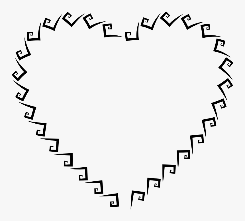 Golden Ratio Spiral Heart Frame - Circle, HD Png Download